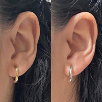 Arracadas bicolor 2 en 1 ✨