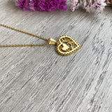Collar Corazón encaje